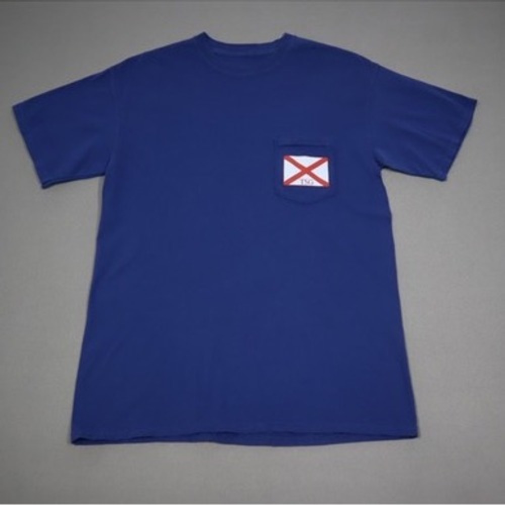 The Southern Gentleman Blue Alabama Pocket‎ Tee - Size M